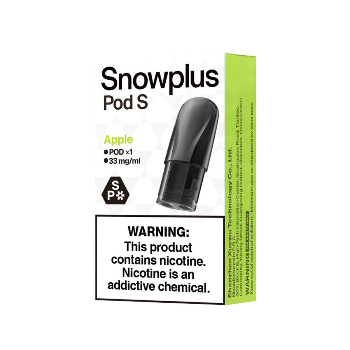 Snow Plus Disposable Single Pod - Apple - Happy Hour